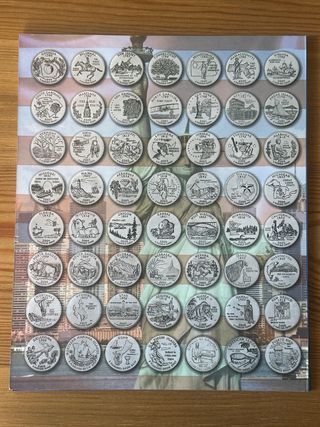 Album para monedas estados americanos USA quarters