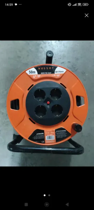 Enchufe alargador Wesser 50m
