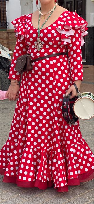 Traje de flamenca talla 44