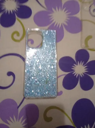 Fundas para móvil con purpurina y transparente