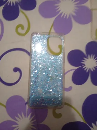 Fundas para móvil con purpurina y transparente