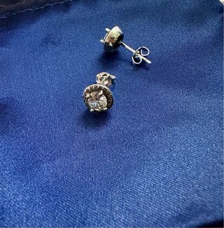 Pendientes de plata con circonitas