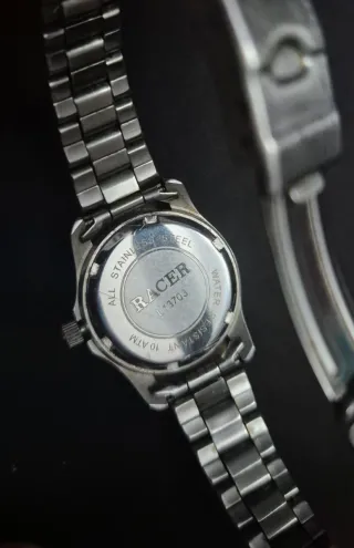 Reloj Racer Mujer Plata y Blanco