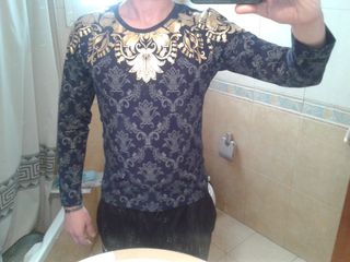 Camiseta manga larga diseño floral