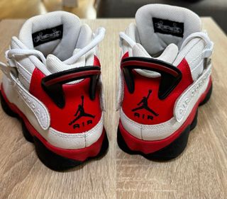 Jordan 6 Rings Blanco Rojo Negro