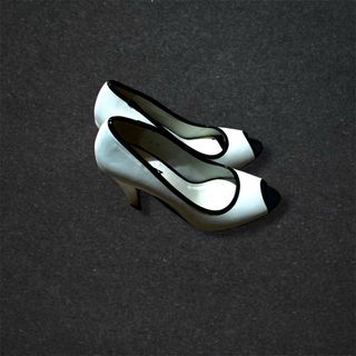 Tacchi Plocadi bianchi donna peep toe