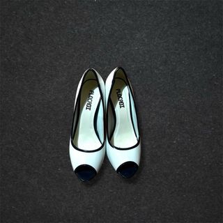 Tacchi Plocadi bianchi donna peep toe