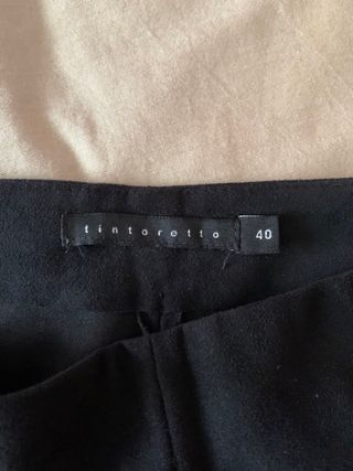 Pantalón legging de ante color azul noche