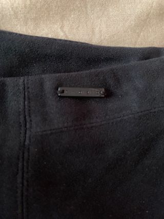 Pantalón legging de ante color azul noche