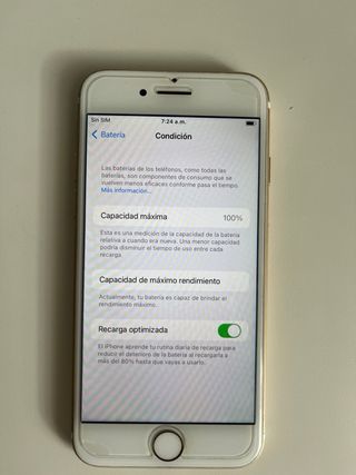 iPhone 7 Oro, 100% batteria originale, 128Gb