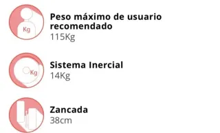 Bicicleta Elíptica BH Easy Step plegable