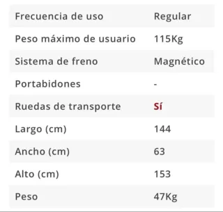 Bicicleta Elíptica BH Easy Step plegable