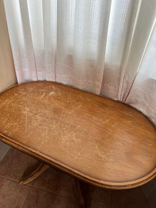 Mesa de Madera Maziza Artesanal