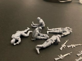 1:35 Vietnam War 5 Fallen US Soldiers 3D Printed