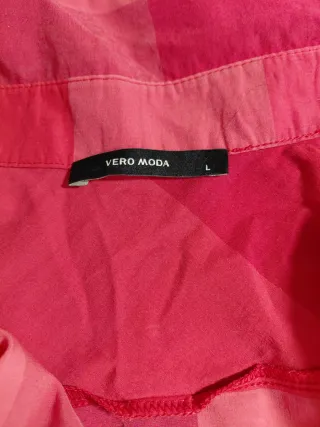 Camisa VERO MODA cuadros rojo intenso Nueva L