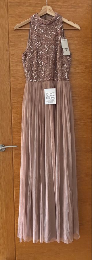 Vestido largo lentejuelas