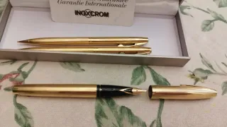 Conjunto Inoxcrom Bolígrafo, Pluma y Lápiz