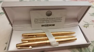 Conjunto Inoxcrom Bolígrafo, Pluma y Lápiz