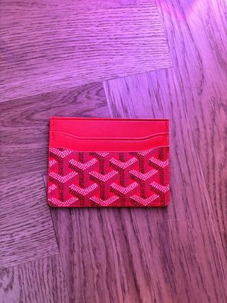 Portacarte Goyard Risso/Arancione