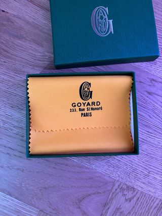 Portacarte Goyard Risso/Arancione