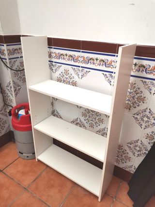 Estantería blanca 3 baldas madera