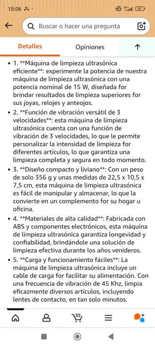 Limpiador Ultrasónico Inalámbrico