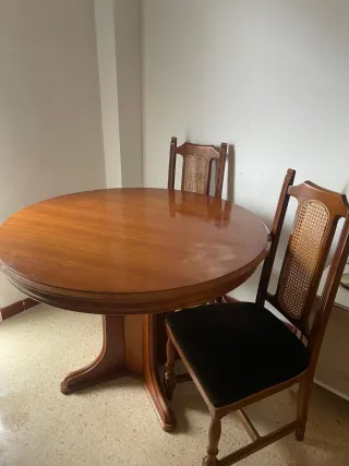 Mesa de madera extensible