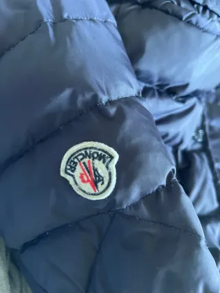Moncler Piumino Bambino Blu Grigio 4/5 Anni