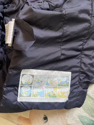 Moncler Piumino Bambino Blu Grigio 4/5 Anni