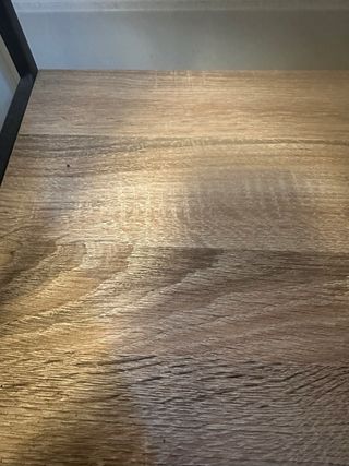 Mesa auxiliar madera roble y metal