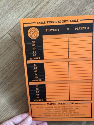 Libreta de Ping Pong