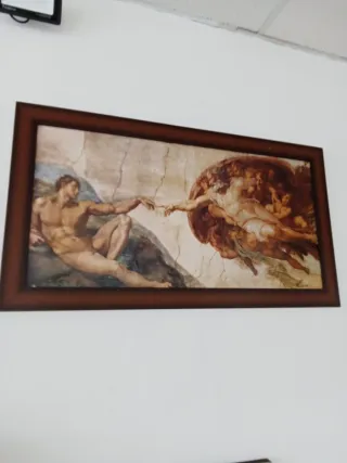 Cuadro La Creación de Adán