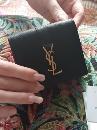 Portafoglio Saint Laurent Paris Pelle Nera