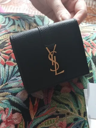 Portafoglio Saint Laurent Paris Pelle Nera