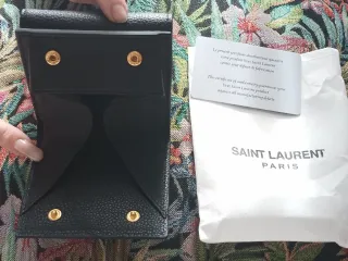 Portafoglio Saint Laurent Paris Pelle Nera