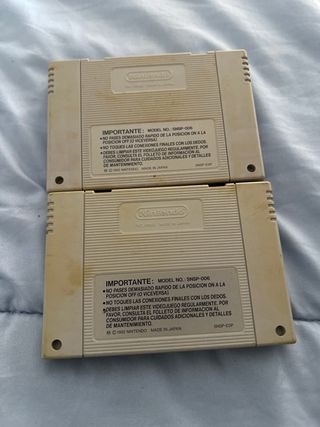 Lote 2 juegos SNES: Super Soccer y Street Fighter