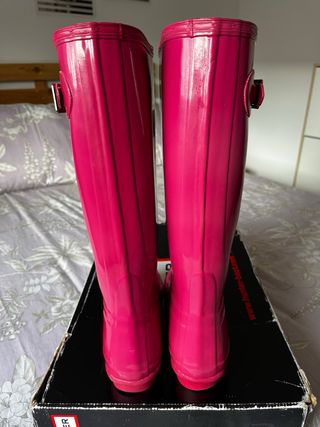 Botas Hunter Rosa Magenta Talla 38