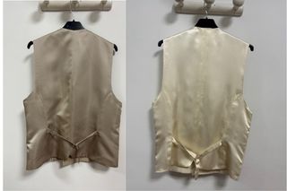 Pack 2 Chalecos 100% Lino - Crema y Tostado