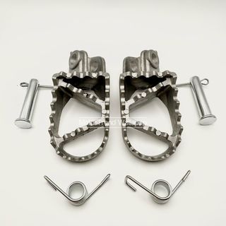 2x estriberas moto universal gris