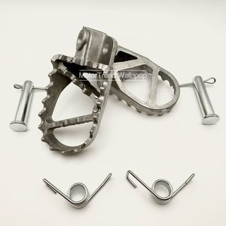 2x estriberas moto universal gris