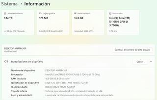 PC Dell i3, 16GB RAM, 120GB SSD M.2, 1TB HDD, W11