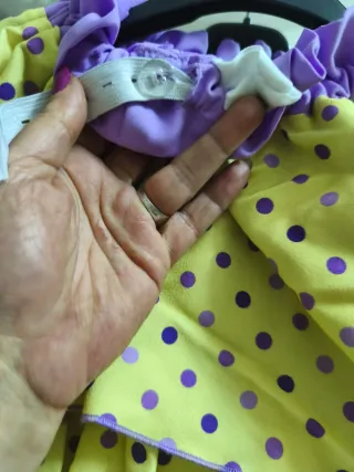 Falda y blusa rociera hecho a mano T.7-8