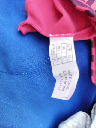 Conjunto Culotte y Tanga Rayas Talla M