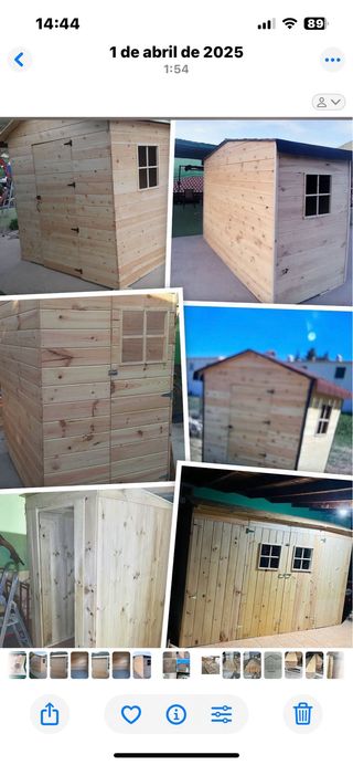 Casa de madera para jardín