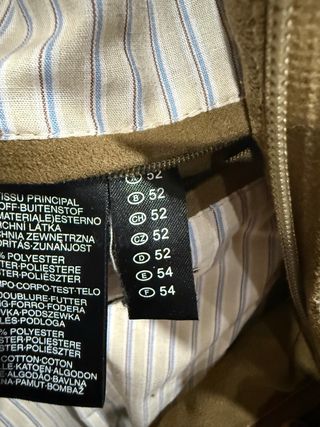 Cazadora hombre talla 54