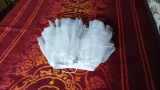 Falda tutú blanca de tul