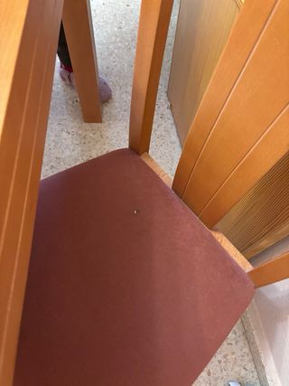 Mesa extensible madera con 4 sillas