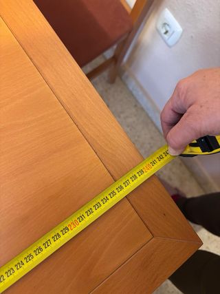 Mesa extensible madera con 4 sillas