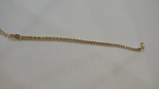 Braccialetto tennis oro e argento