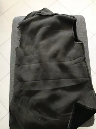 Gilet scamosciato nero taglia S